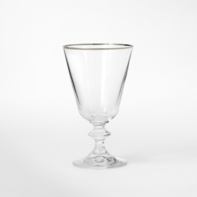 Wine Glass Silver Brim - Svenskt Tenn Online -  Diameter over 8,5 cm Height 14 cm, Glass, Silver, Svenskt Tenn
