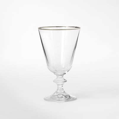 Wine Glass Silver Brim | Svenskt Tenn