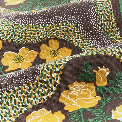 Fabric Sample Catleya - Brown | Svenskt Tenn