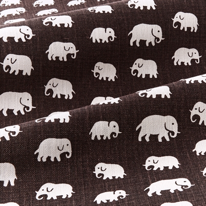 Fabric Sample Elefant - Linen 315, Brown | Svenskt Tenn