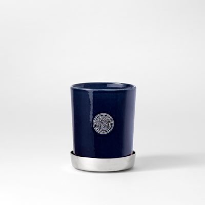 Pot Tolvekarna - Svenskt Tenn Online - Ø9,5 cm Height 12,5 cm, Stoneware, Midnight blue, Erika Pekkari