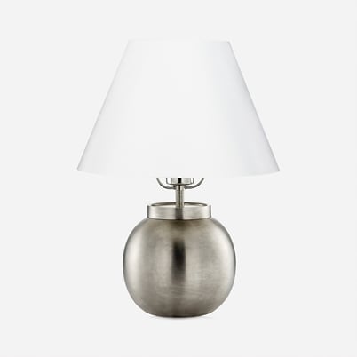 Table Lamp Ball Pewter | Svenskt Tenn