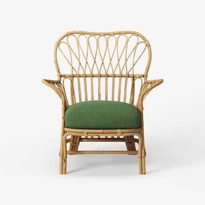Chair Cushion Pad 311 - Heavy Linen , Green | Svenskt Tenn