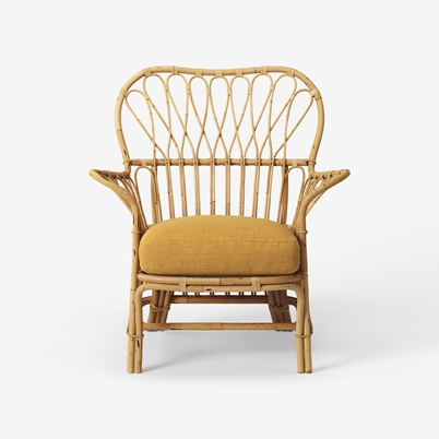 Chair Cushion Pad 311 - Heavy Linen , Amber | Svenskt Tenn
