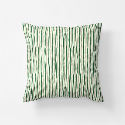 Cushion Debussy - Length 50 cm Width 50 cm, Cotton Canvas, Debussy, Green, Lars Nilsson | Svenskt Tenn