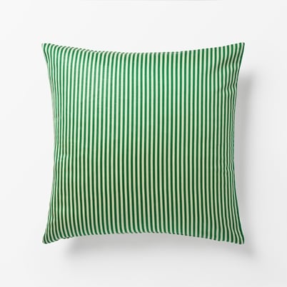 Cushion Moiré Stripe - Width 50 cm, Length 50 cm, Green | Svenskt Tenn