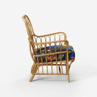 Chair Cushion Pad 311 - Anakreon, Black | Svenskt Tenn