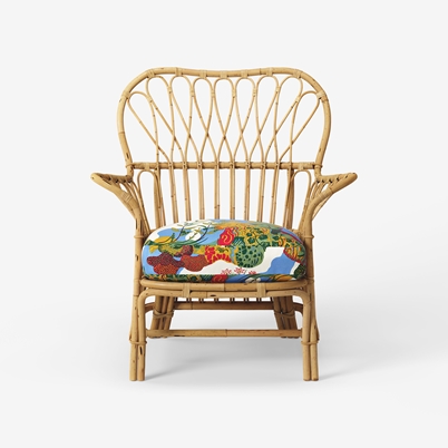 Chair Cushion Pad 311 - Anakreon, White | Svenskt Tenn