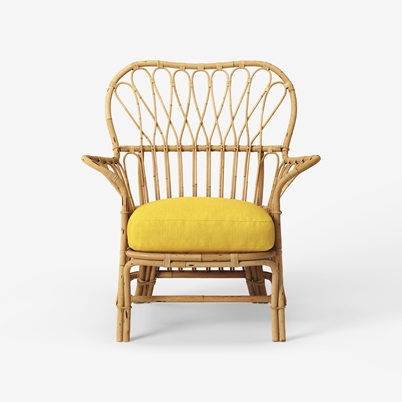 Chair Cushion Pad 311 - Vägen, Ochre | Svenskt Tenn