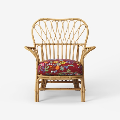 Chair Cushion Pad 311 - Baranquilla, Wine | Svenskt Tenn