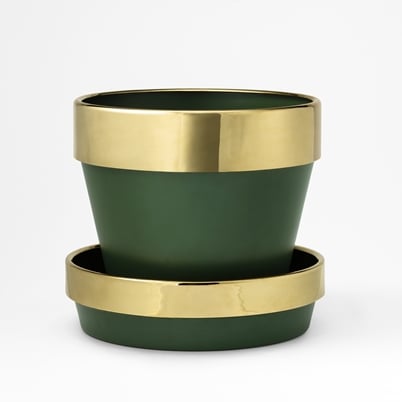 Pot with Brass rim | Svenskt Tenn