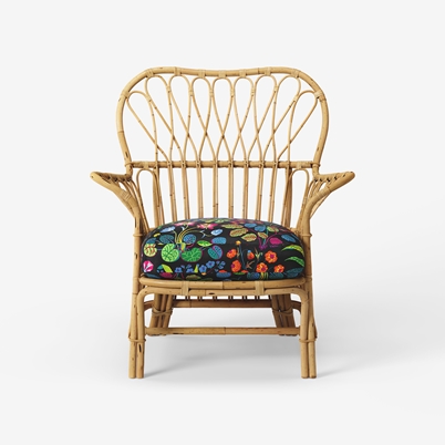 Chair Cushion Pad 311 - Under Ekvatorn, Black | Svenskt Tenn