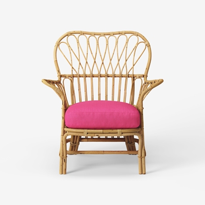 Chair Cushion Pad 311 - Vägen, Dark pink | Svenskt Tenn