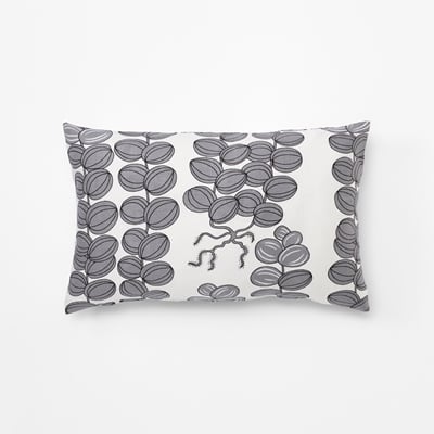 Cushion Celotocaulis - Svenskt Tenn Online - Width 35 cm, Length 55 cm, Grey, Josef Frank/Svenskt Tenn