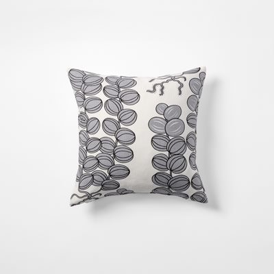 Cushion Celotocaulis - Length 40 cm Width 40 cm, Linen, Celotocaulis, Grey, Josef Frank/Svenskt Tenn | Svenskt Tenn