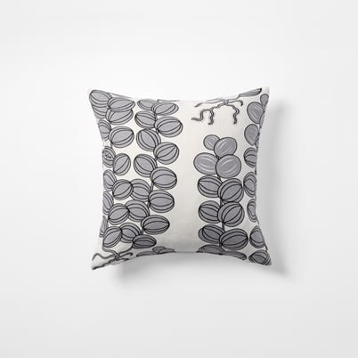 Cushion Celotocaulis - Width 40 cm, Length 40 cm, Grey | Svenskt Tenn
