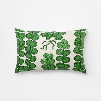 Cushion Celotocaulis - Width 35 cm, Length 55 cm, Green | Svenskt Tenn