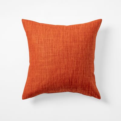 Cushion Svenskt Tenn Linen - Svenskt Tenn Online - Length 50 cm Width 50 cm, Linen, Orange, Svenskt Tenn