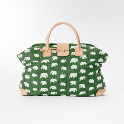 Handbag Elefant - Green | Svenskt Tenn