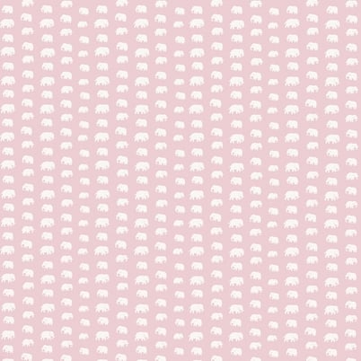 Wallpaper Sample Elefant - non-woven, Pink | Svenskt Tenn