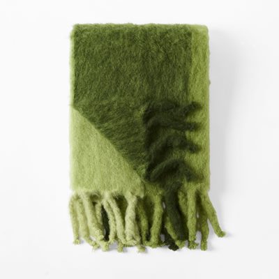 Throw Mohair - Length 180 cm Width 130 cm, Mohair wool, Green, Lena Rewell | Svenskt Tenn