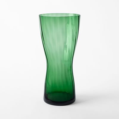 Vase Iris - Diameter 16,5 cm Height 36 cm, Glass, Green, Ann Wåhlström | Svenskt Tenn