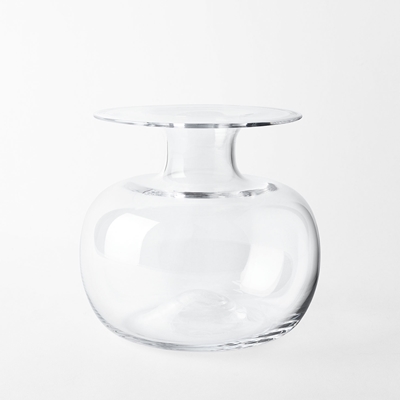 Vase No2 - Svenskt Tenn Online - Diameter 18 cm Height 18 cm, Glass, Clear, Josef Frank