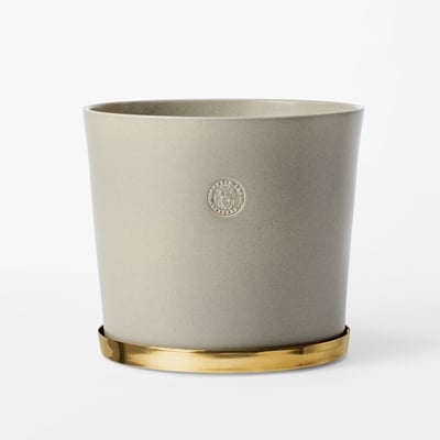 Pot Tolvekarna - Svenskt Tenn Online - Ø23,5 cm Height 21,5 cm, Stoneware, Oyster, Erika Pekkari