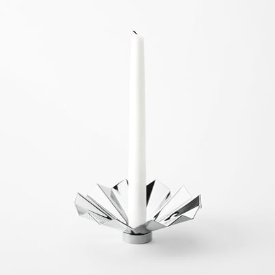 Candle Ring Pleated - Silverplated brass | Svenskt Tenn