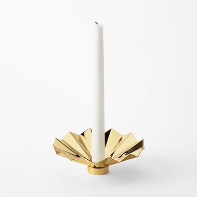 Candle Ring Pleated - Brass | Svenskt Tenn