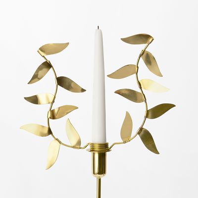 Candle Ring Löv Gren - Svenskt Tenn Online - 24x22 cm, Brass, Estrid Ericson