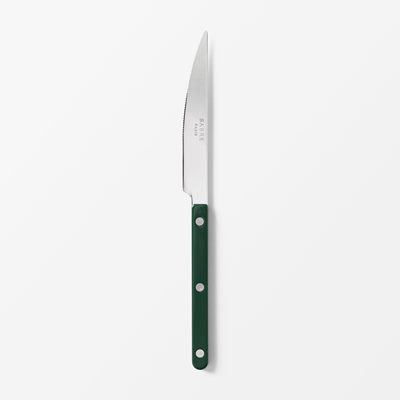 Cutlery Bistro - Svenskt Tenn Online - Height 21,5 cm, Stainless Steel, Dinner Knife, Green, Sabre
