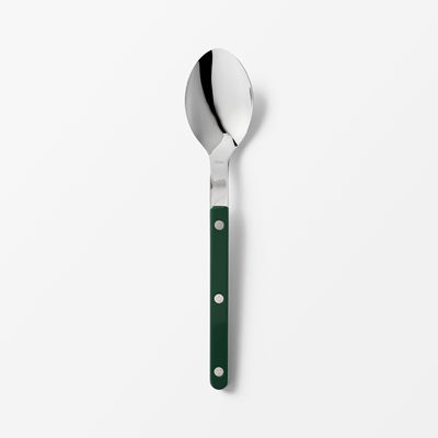 Cutlery Bistro - Svenskt Tenn Online - Height 21,5 cm, Stainless Steel, Table Spoon, Green, Sabre