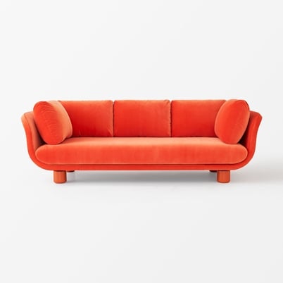 Sofa Famna 2020 - Orange legs | Svenskt Tenn
