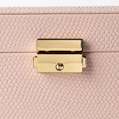 Jewelry Box Embossed Leather - Pink | Svenskt Tenn