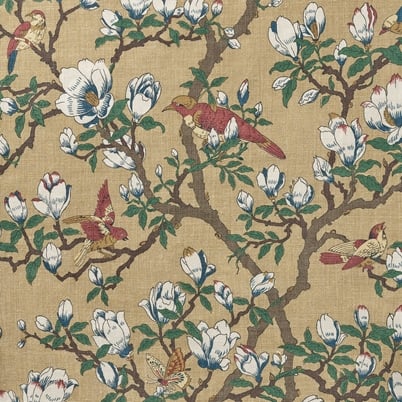 Textile Japanese Magnolia - Yellow | Svenskt Tenn