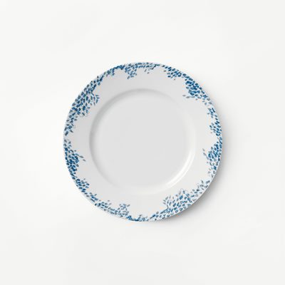 Side Plate Myrten Blue - Ø20 cm, Porcelain, Myrten, Blue, Signe Persson Melin | Svenskt Tenn