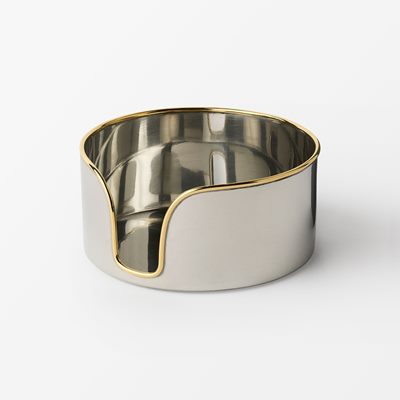 Coaster Round - Ø10,5 cm, Pewter & Brass, Svenskt Tenn | Svenskt Tenn
