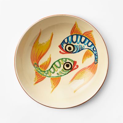 Salad Bowl Fish - Svenskt Tenn Online - Ø27 cm, Ceramics, Multi, Datcha