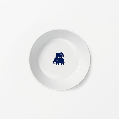 Bowl Elefant - Svenskt Tenn Online - Diameter 17 cm Height 12 cm, Porcelain, Elefant, Blue, Ingegerd Råman