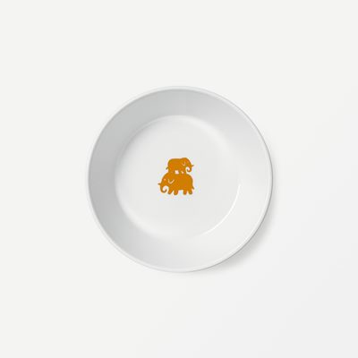 Bowl Elefant - Diameter 17 cm Height 12 cm, Porcelain, Elefant, Yellow, Ingegerd Råman | Svenskt Tenn