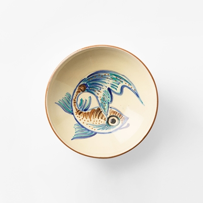 Plate Fish - Svenskt Tenn Online - Ø20 cm, Ceramics, Blue, Datcha