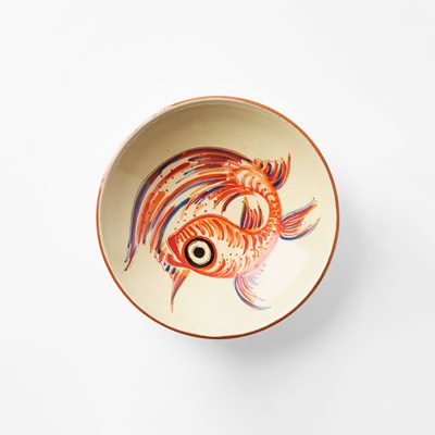 Plate Fish - Svenskt Tenn Online - Ø20 cm, Ceramics, Red, Datcha