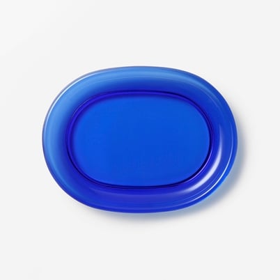 Plate Oval - Blue | Svenskt Tenn