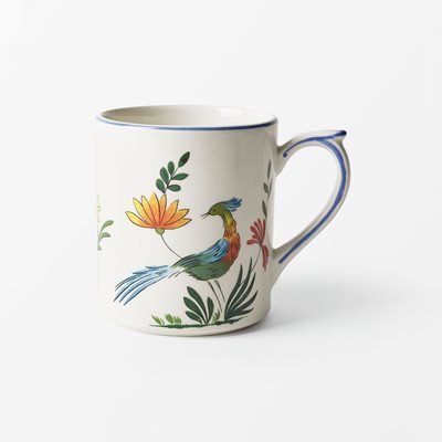 Cup Oiseaux de Paradis - Diameter 8,5 cm Height 9 cm, Faience, Oiseaux de Paradis, Gien | Svenskt Tenn