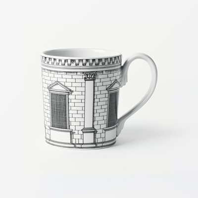 Cup Fornasetti - Svenskt Tenn Online - Diameter 7 cm Height 9 cm, Porcelain, Architettura, Fornasetti
