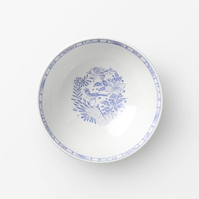 Serving Bowl Oiseau Blue - Svenskt Tenn Online - Ø23 cm, Faience, Oiseau Bleu, Gien