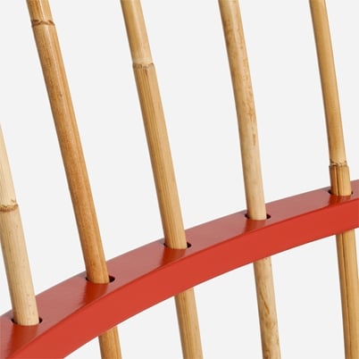 Chair 2025 - Lacquered birch padded seat, Red | Svenskt Tenn