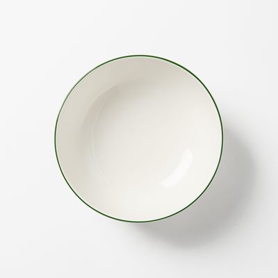 Bowl Filet - Svenskt Tenn Online - Ø21 cm, Faience, Green, Gien