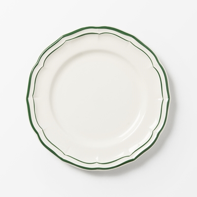 Dinner Plate Filet - Svenskt Tenn Online - Ø26,5 cm, Faience, Green, Gien